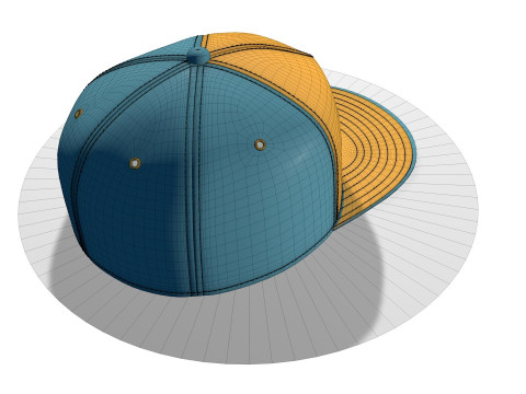 Cap header Modelo 3D