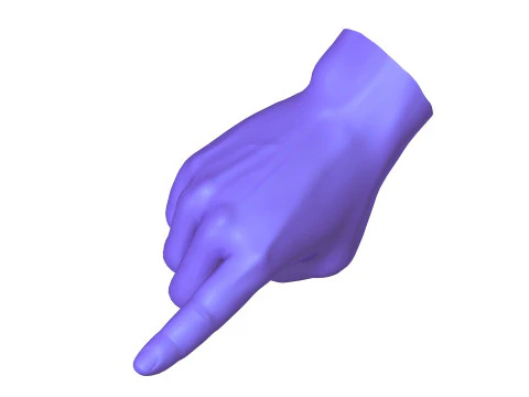 Male Hands 5 models 3D Model