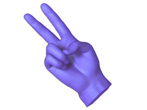 Male Hands 5 models 3D Model