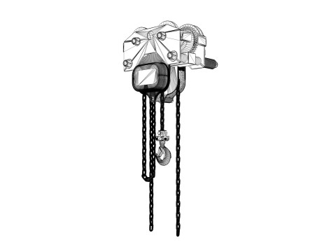 Industrial hoist garage tool 3Dモデル