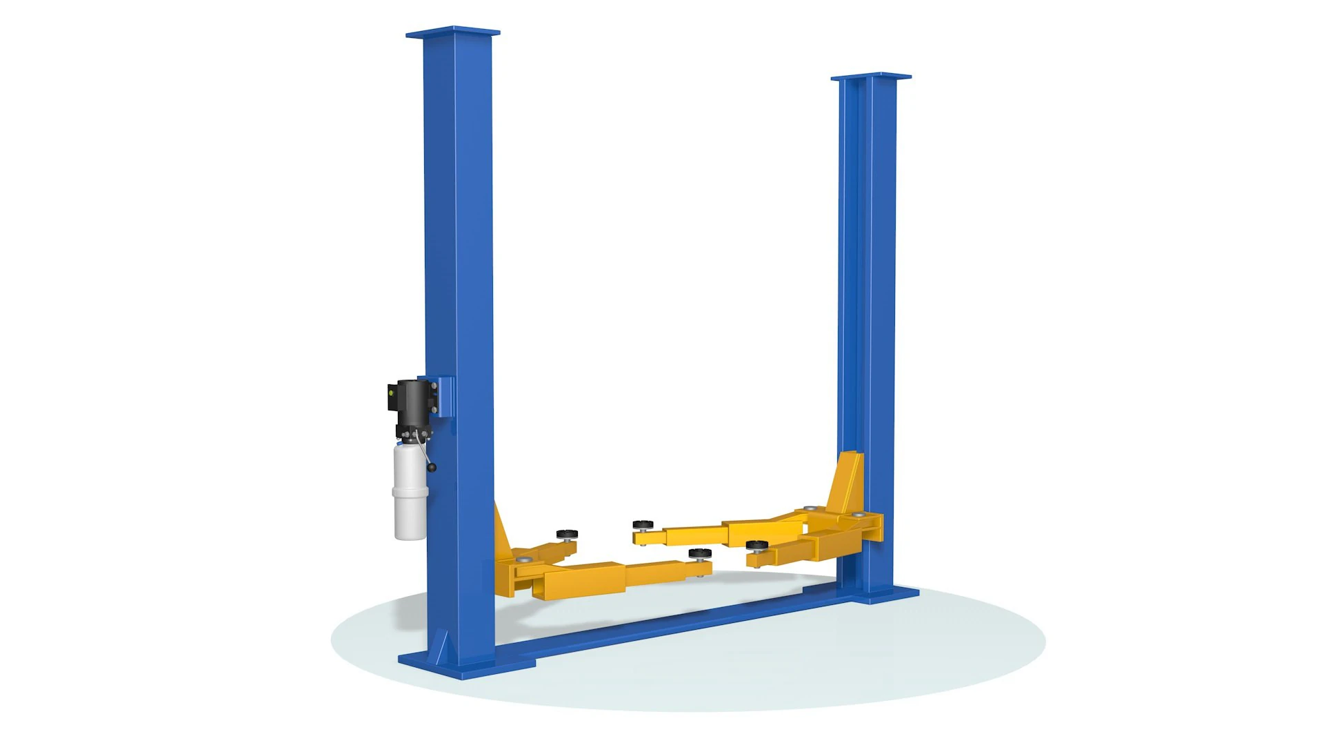 Car Lift garage 3D Model .c4d .max .obj .3ds .fbx .stl .blend
