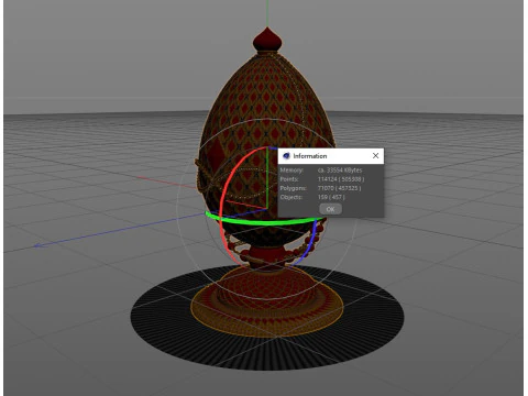 Egg FABERGE R2 3D Model