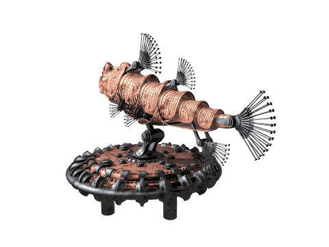 Robofish copper fish 3D 모델
