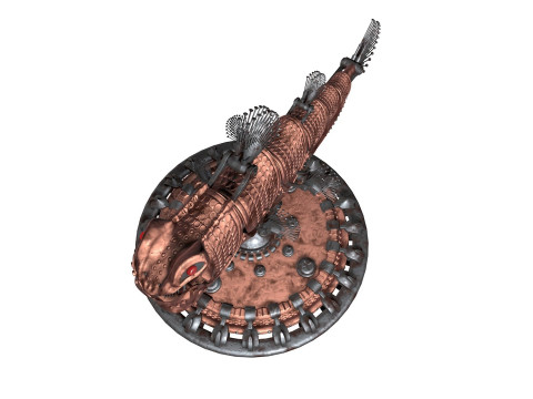 Robofish copper fish 3D 모델