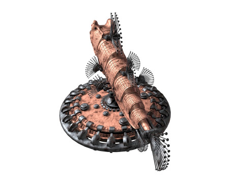 Robofish copper fish 3D 모델