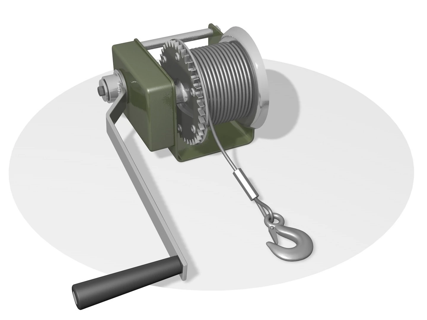WINCH CAR R1 3D Model .c4d .max .obj .3ds .fbx .stl .blend 