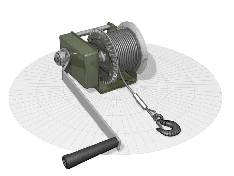 WINCH CAR R1 Model 3D