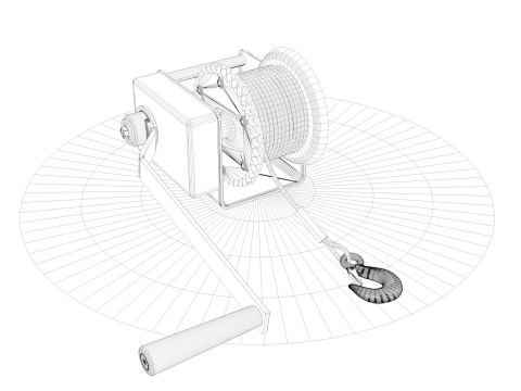 WINCH CAR R1 Model 3D