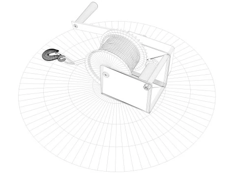 WINCH CAR R1 3D Model
