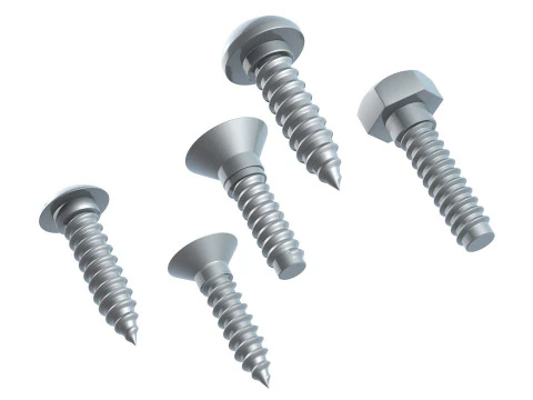 Screws set four 3D Model