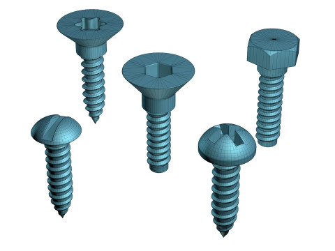 Screws set four 3Dモデル