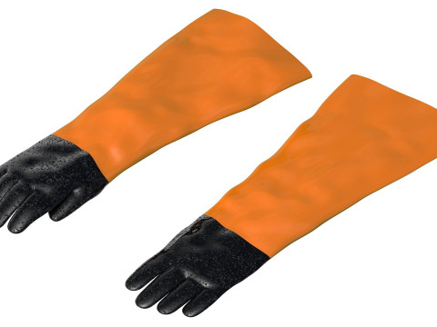Work gloves 3D Model