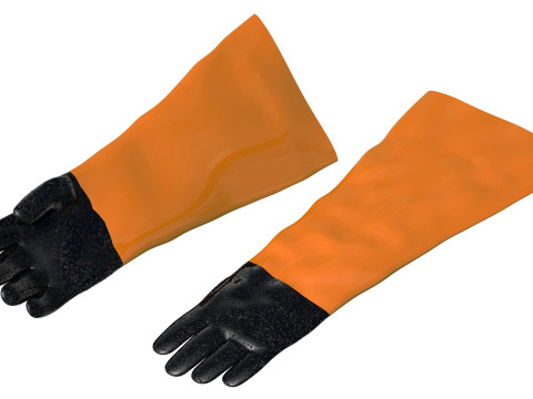 Work gloves 3D Model