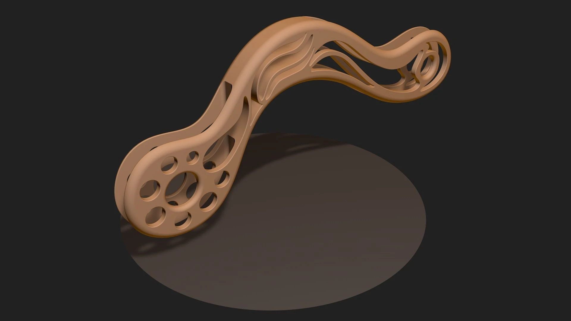 Patterned artifact detail piece component 3D Model .c4d .max .obj .3ds .fbx .stl .blend