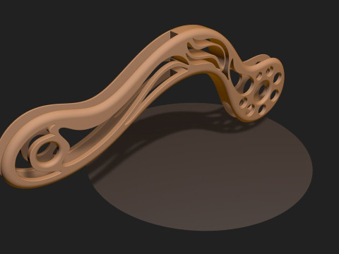 Patterned artifact detail piece component Modèle 3D