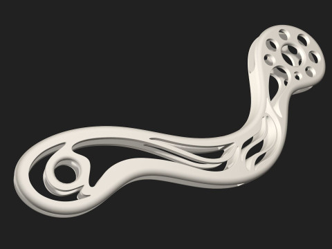 Patterned artifact detail piece component Modèle 3D