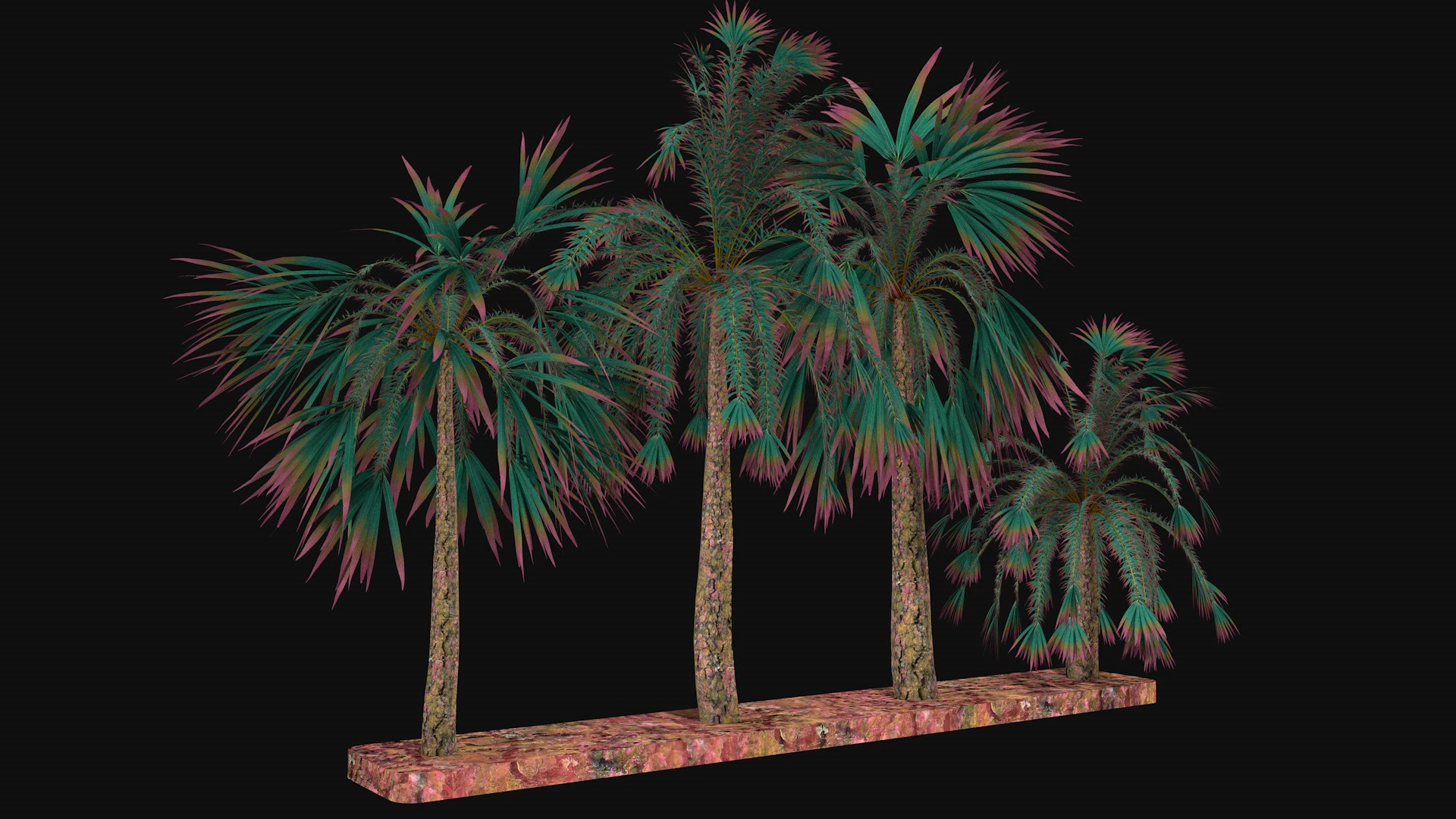Alien trees R1 3D Model .c4d .max .obj .3ds .fbx .stl .blend 