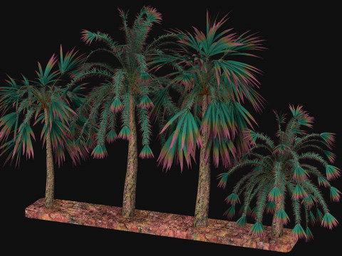 Alien trees R1 Model 3D