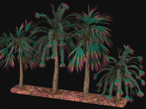 Alien trees R1 3D Model