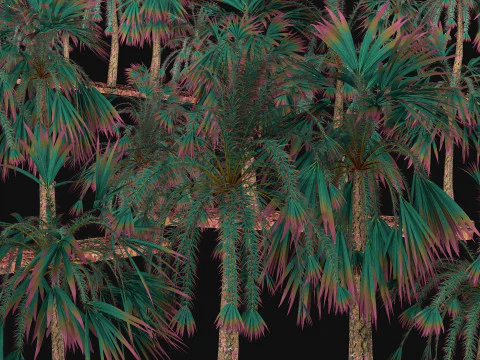 Alien trees R1 3D Model