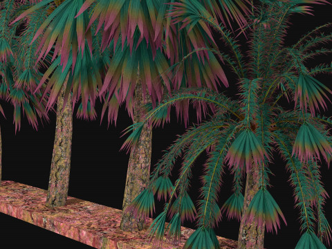 Alien trees R1 Model 3D