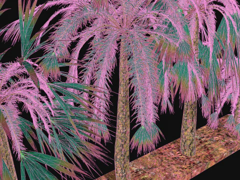 Alien trees R1 3D Model