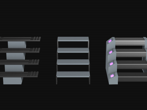 Sci Fi Steps of the staircase 3D Model