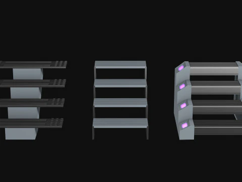 Sci Fi Steps of the staircase 3D Model