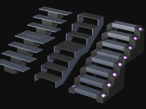 Sci Fi Steps of the staircase 3D Model