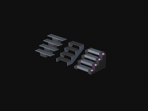 Sci Fi Steps of the staircase 3D Model