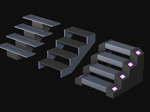 Sci Fi Steps of the staircase 3Dモデル