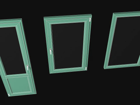 Door and windows 3D Model