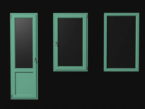 Door and windows 3D Model