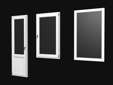 Door and windows 3D Model