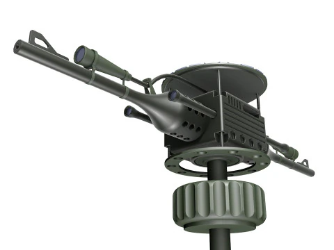 自动炮塔 3D 模型