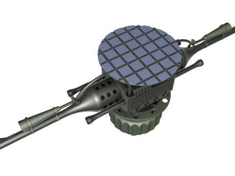 自动炮塔 3D 模型