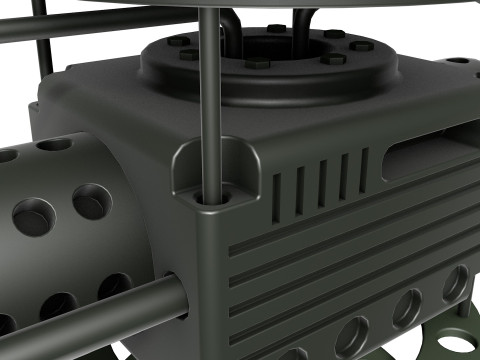 Automatic turret 3D Model