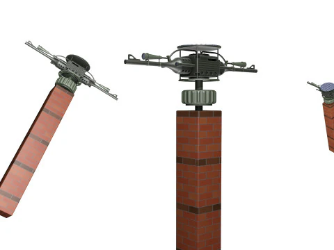 自动炮塔 3D 模型