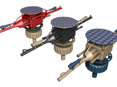 自动炮塔 3D 模型