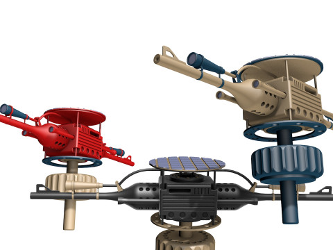 Automatic turret 3D Model