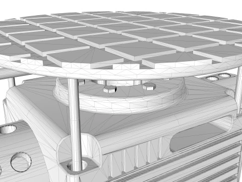 自动炮塔 3D 模型