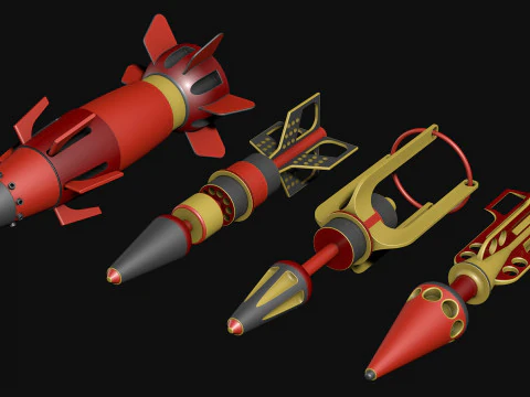 निर्देशित मिसाइलें R1 3D मॉडल