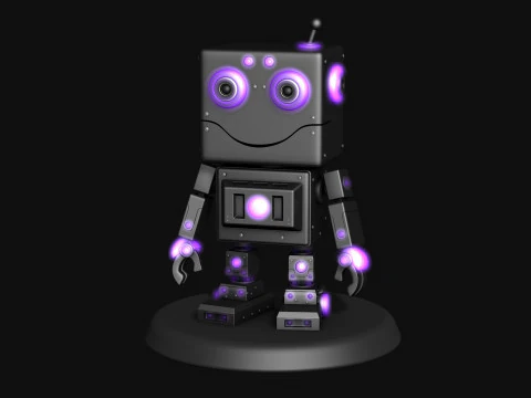 Toy Robot R1 3D Model