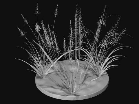 Weed grass Low-poly 3D 模型