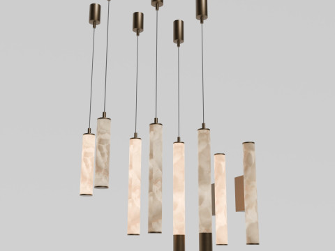Lightinova Alabaster lamp collection 3Dモデル