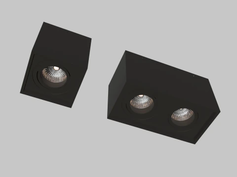 Cole&ccedil;&atilde;o de l&acirc;mpadas Lightinova Boxx Modelo 3D