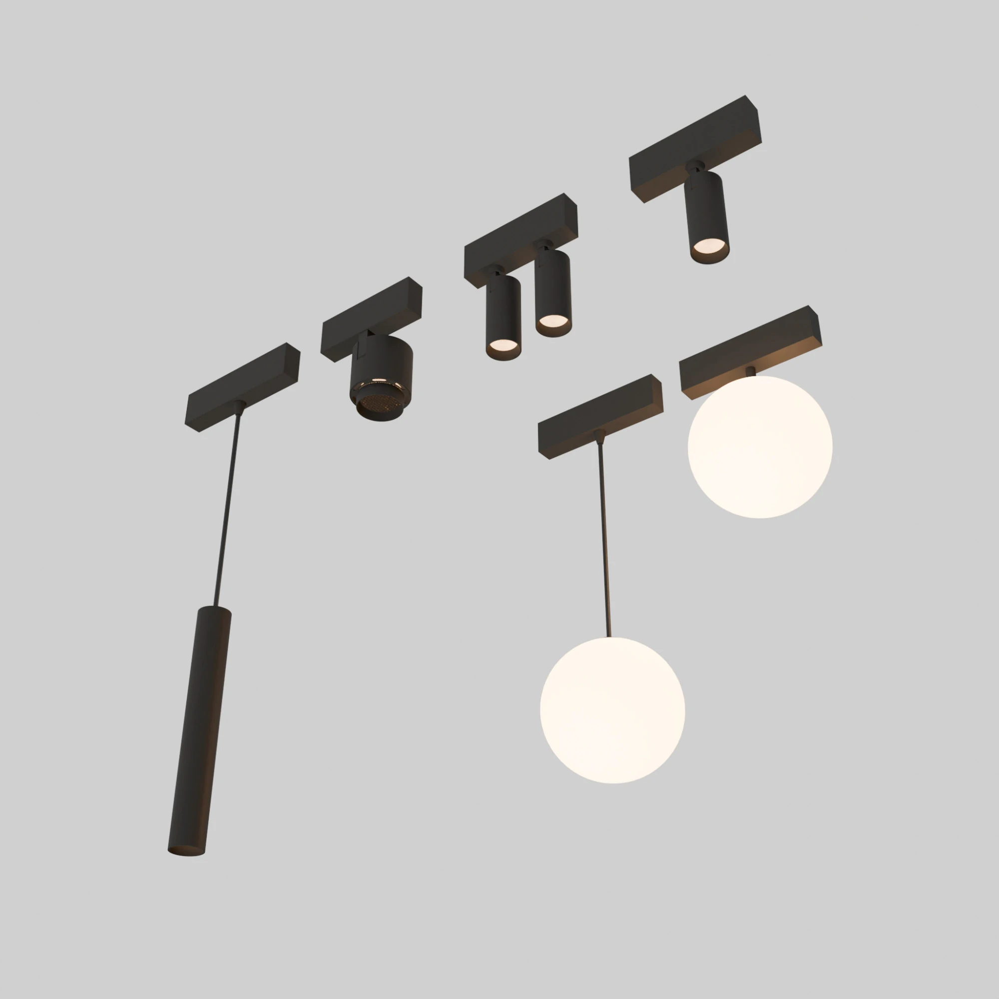 Lightinova Clixx light modules collection 3D Model .c4d .max .obj .3ds .fbx .stl .blend 