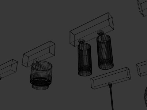 Lightinova Clixx light modules collection 3D Model