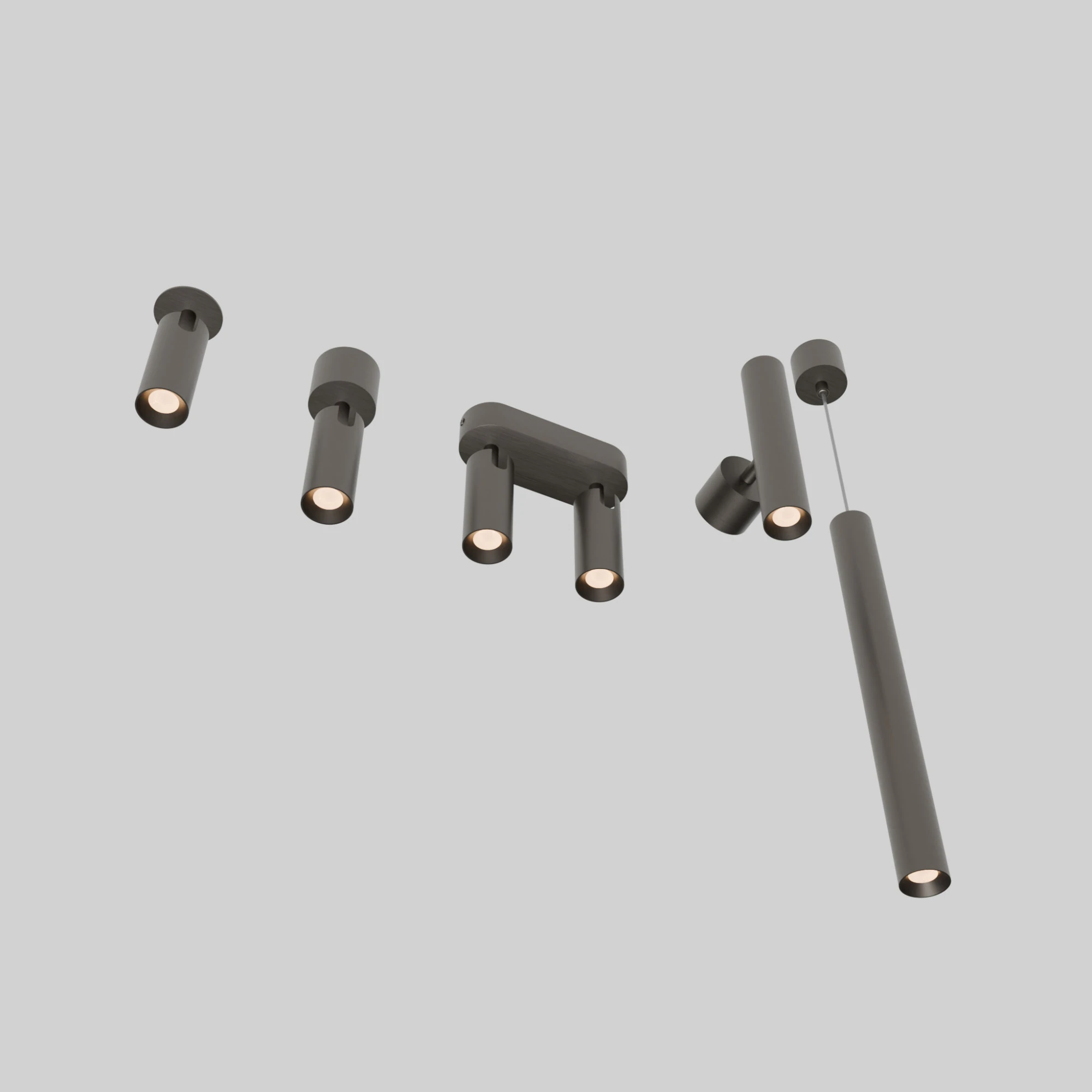 Lightinova Spot40 lamp collection 3D Model .c4d .max .obj .3ds .fbx .stl .blend 