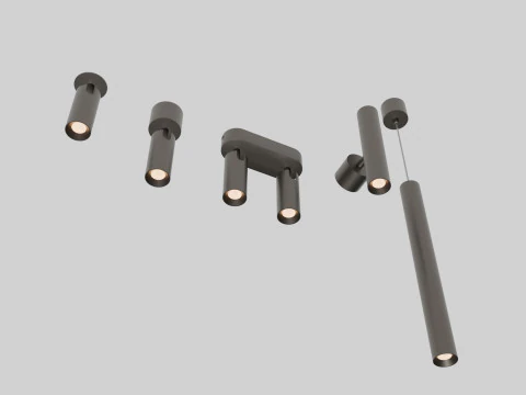 Collezione di lampade Lightinova Spot40 Modello 3D